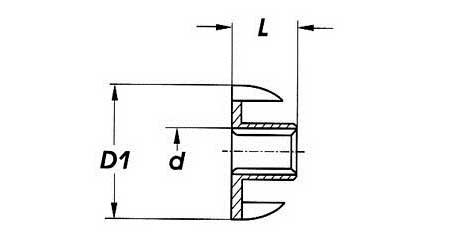 Tee Nuts 4 Prong