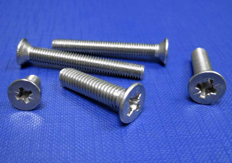 (image for) Countersunk Screws Cross Recessed Z (Pozidriv) A2 M1.6 up to M8 Din 965Z