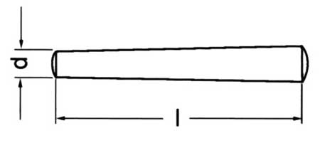 Taper Pin M1 up to M10 Din1