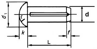 Grooved Pins With Round Head.