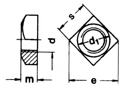 Square Nut Thick Type