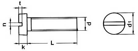 Cheese Head Slot Screws