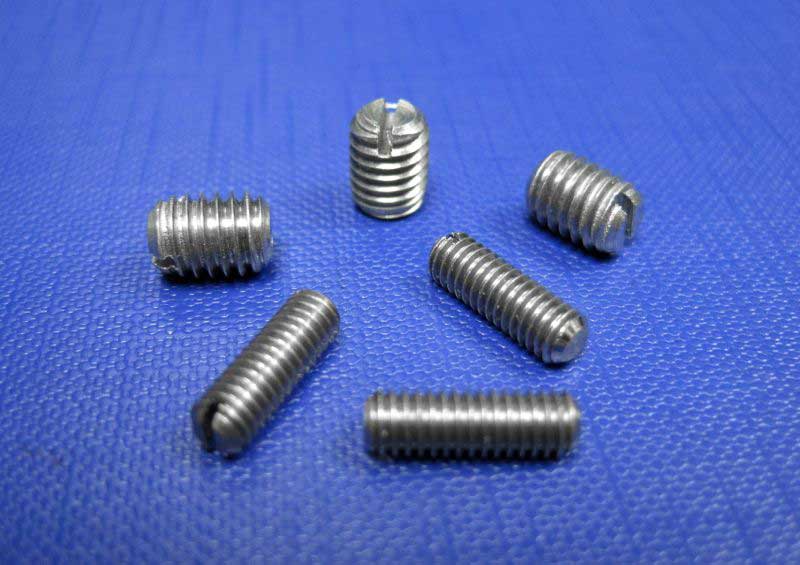 (image for) Slotted Grub Screws Flat Point M3-M10 (A4) Din551