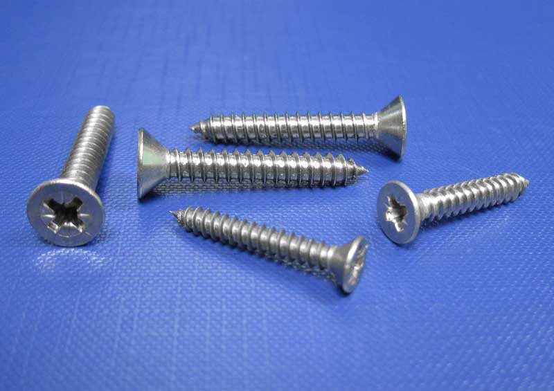 (image for) Countersunk Pozi Self Tapping Screws Type C Point No2 up to No14