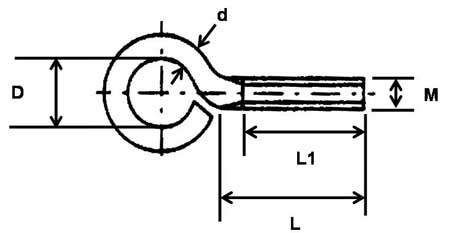 Eye Bolt Wire Formed