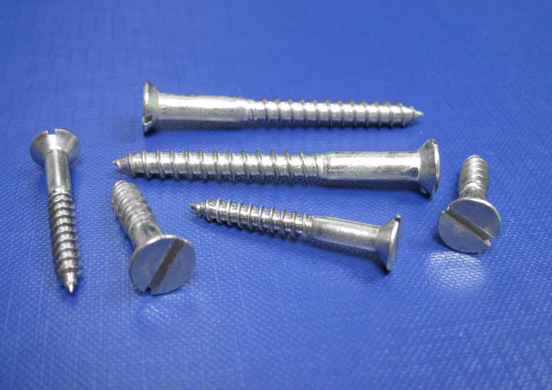 C/sk Hd Slot Woodscrews 2.5mm up to 8mm Din97